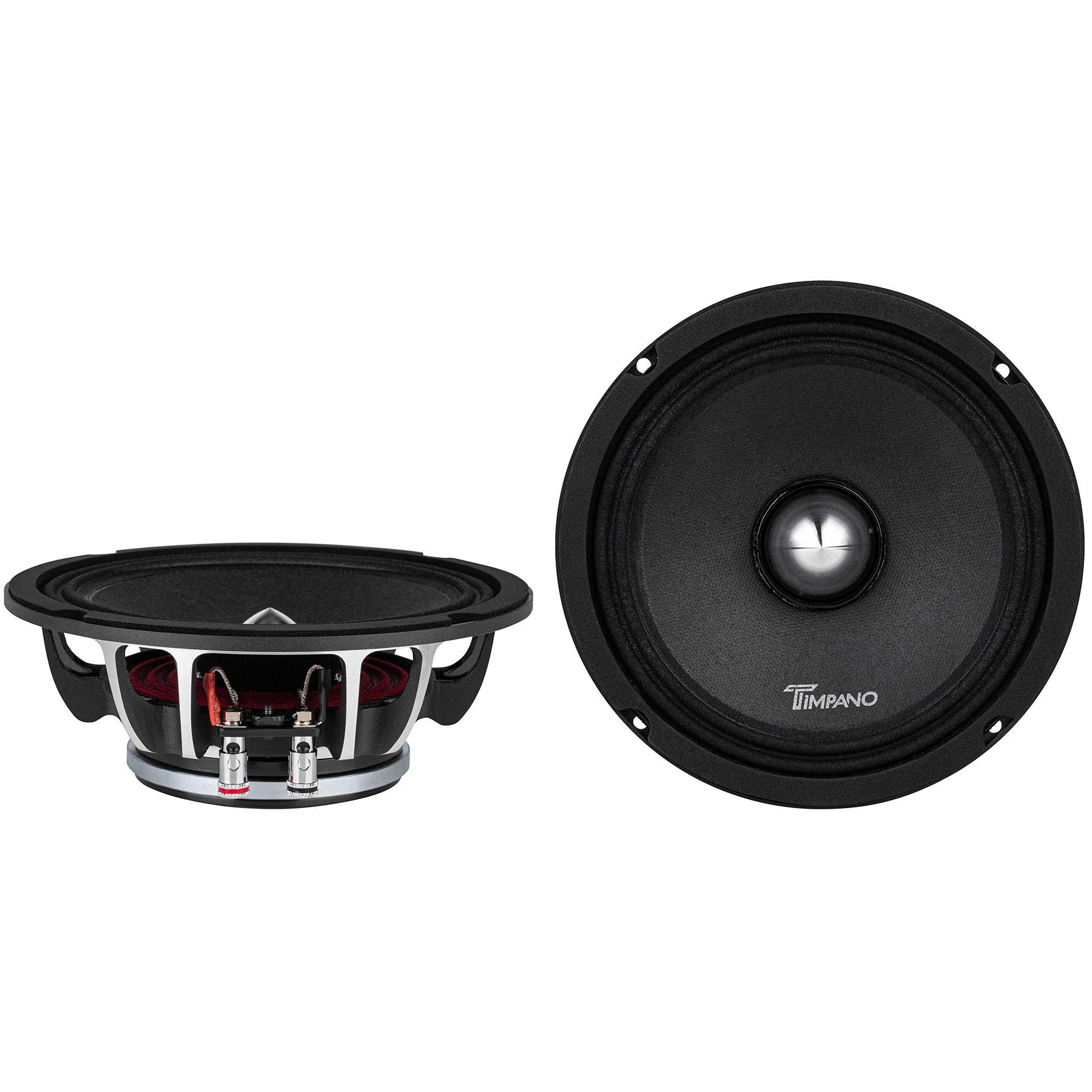 Timpano Audio TPTNEO6 BULLET 61/2" Neodymium Midrange Speaker Pair 4 Ohm